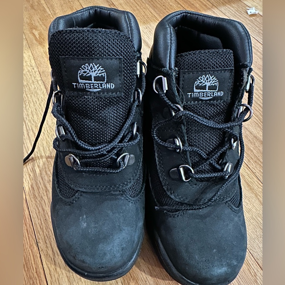Timberland Kids Charcoal Black Boots
